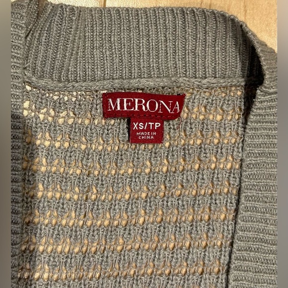 Merona grey cardigan - Picture 3 of 6